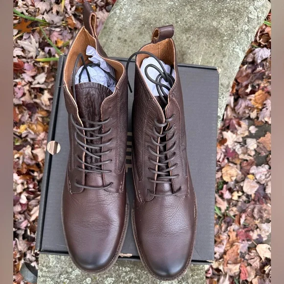 Frye Men’s Phillip Lace Up Work Boots (Dark Brown) - Size 11M (NWT) - Picture 5 of 15